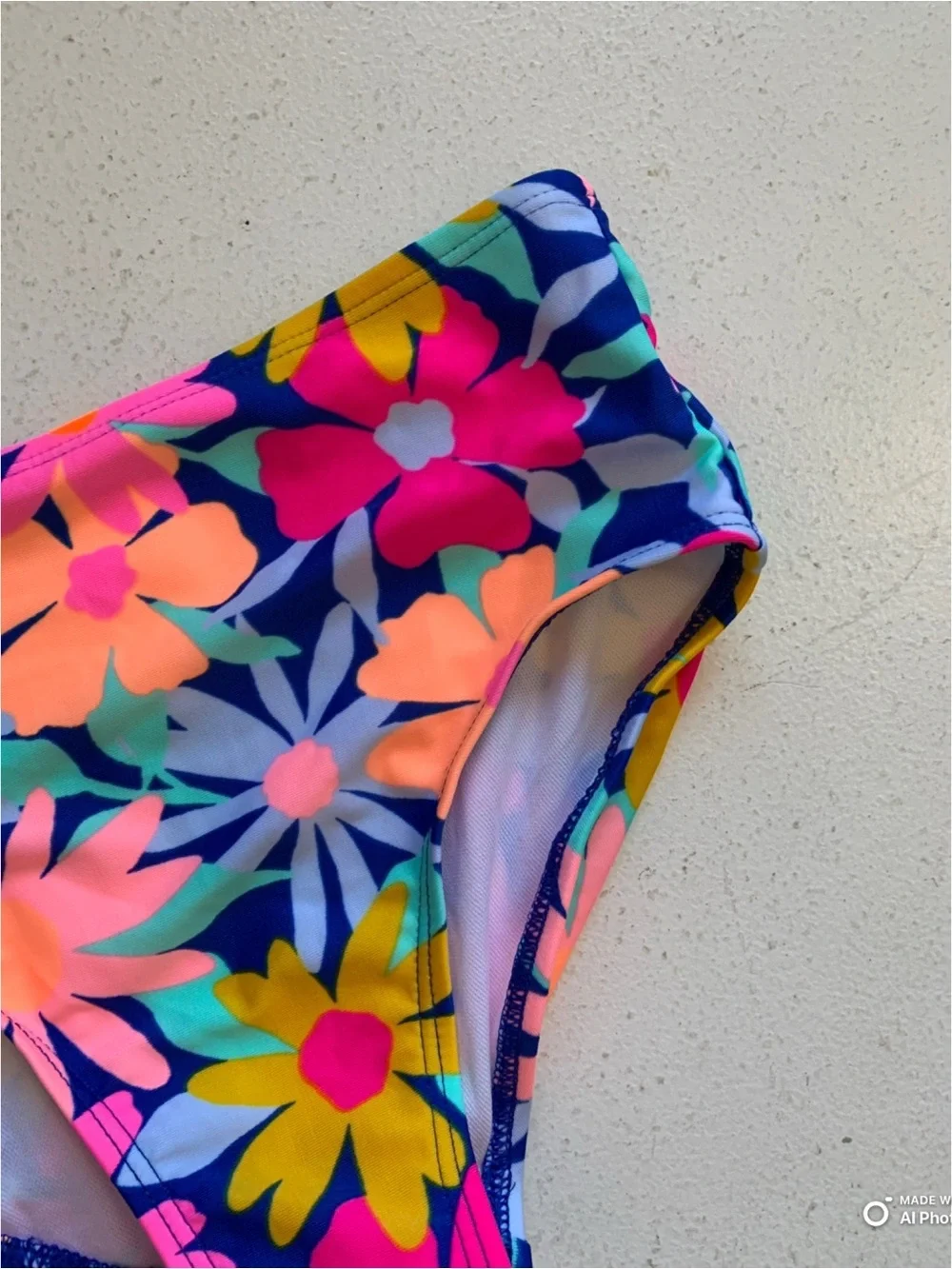 Cat & Jack Colorful Floral Bikini Bottom Size Small NWOT